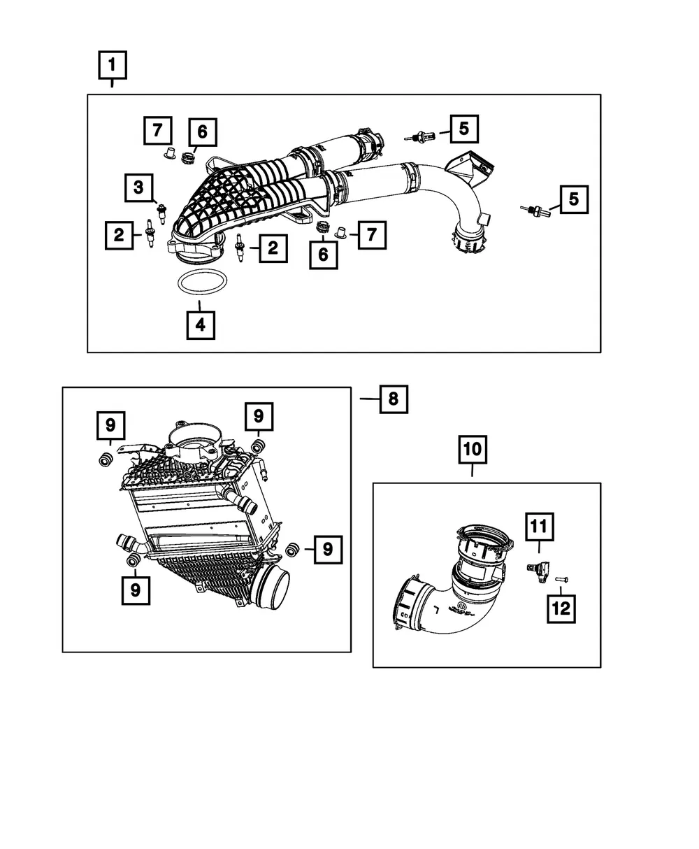 Boost Temperature Sensor - Mopar (68569413aa)