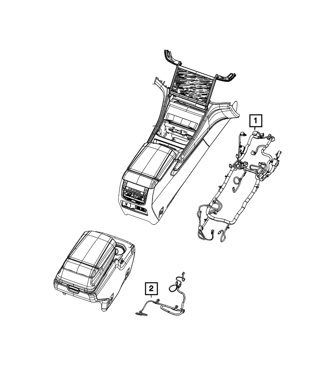 Console Wiring - Mopar (68570366AB)
