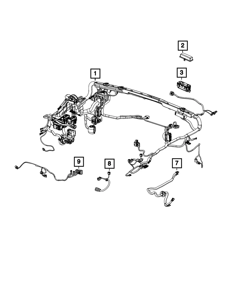 Dash Wiring - Mopar (68570802aa)
