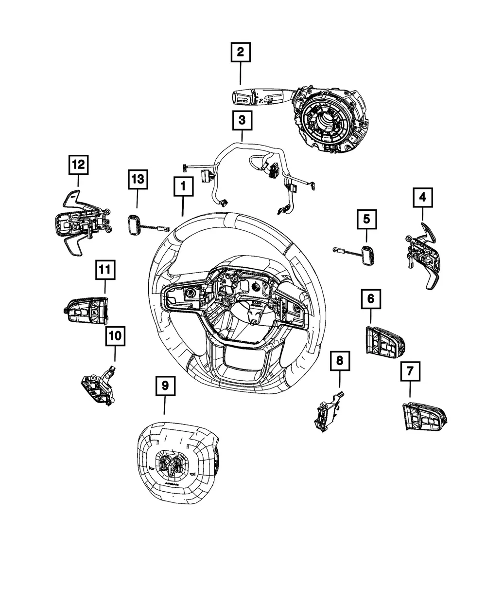 Drive Mode Select Switch - Mopar (68570975AA)