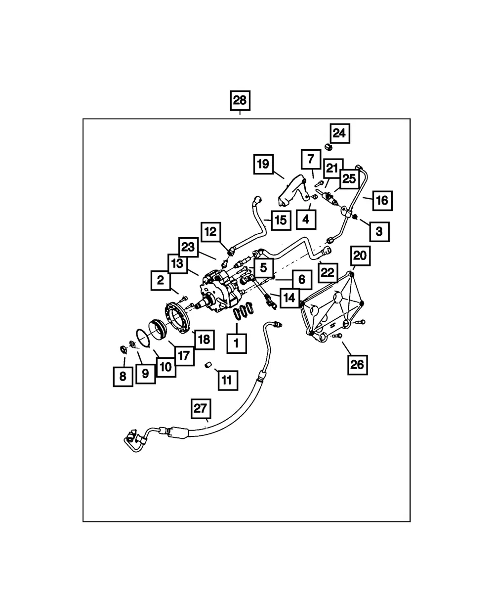 Engine Control Module Bracket - Mopar (68574000aa)