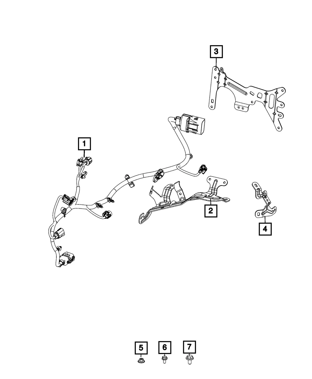 Engine Wiring Bracket - Mopar (68574964AB)