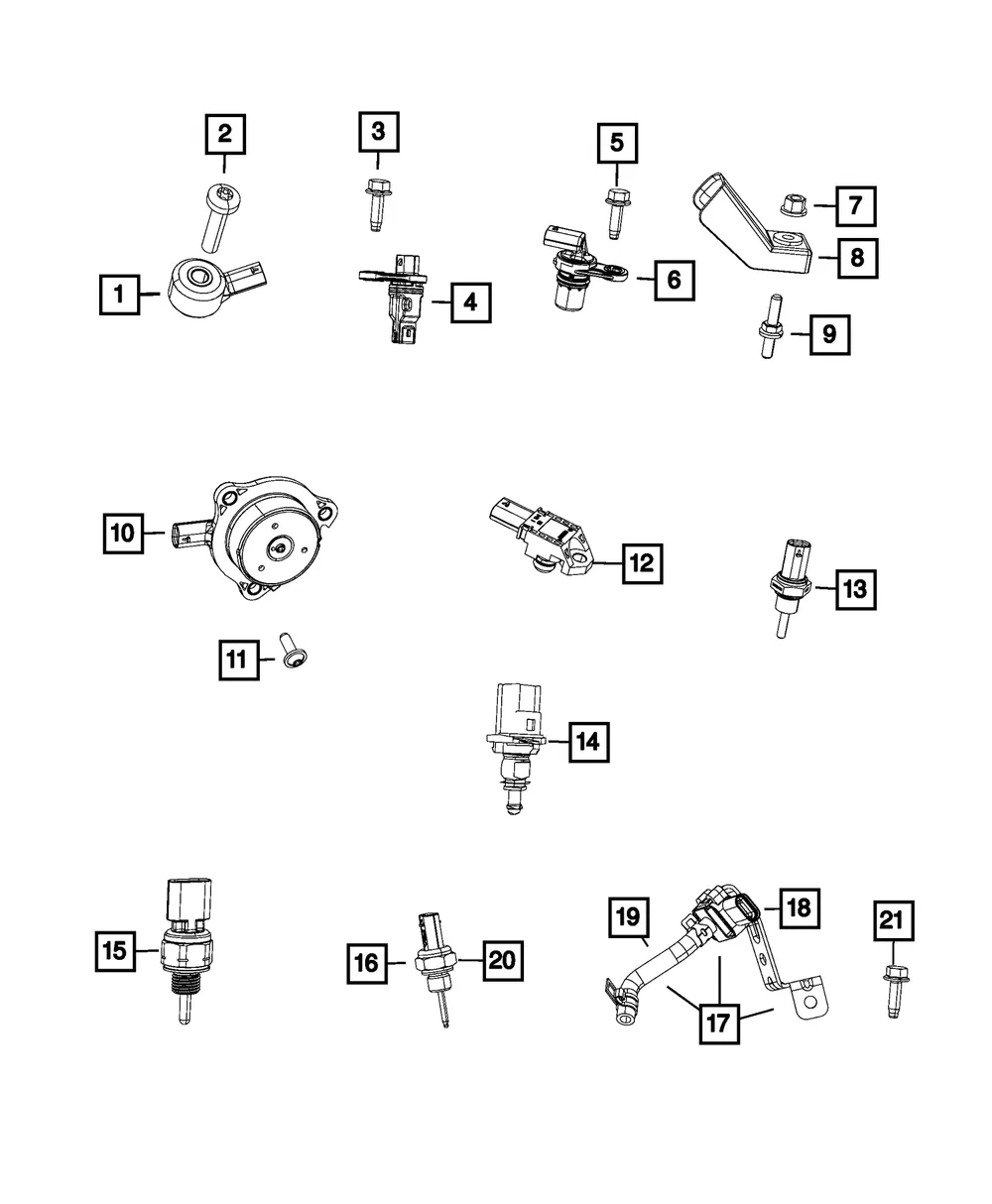 Knock Sensor - Mopar (68577697aa)