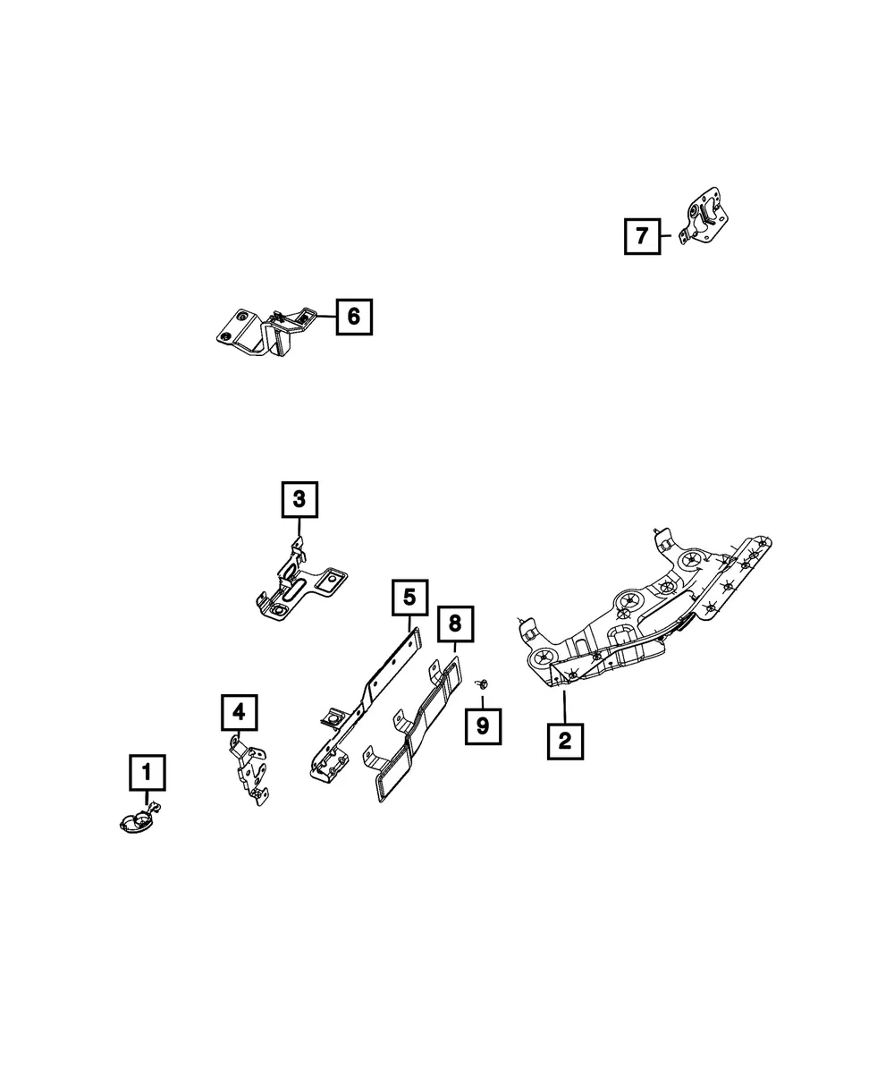 Wiring Clip - Mopar (68578210aa)