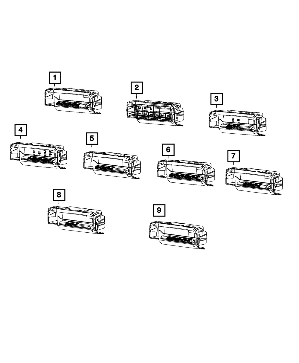 Instrument Panel Switch - Mopar (68579002aa)