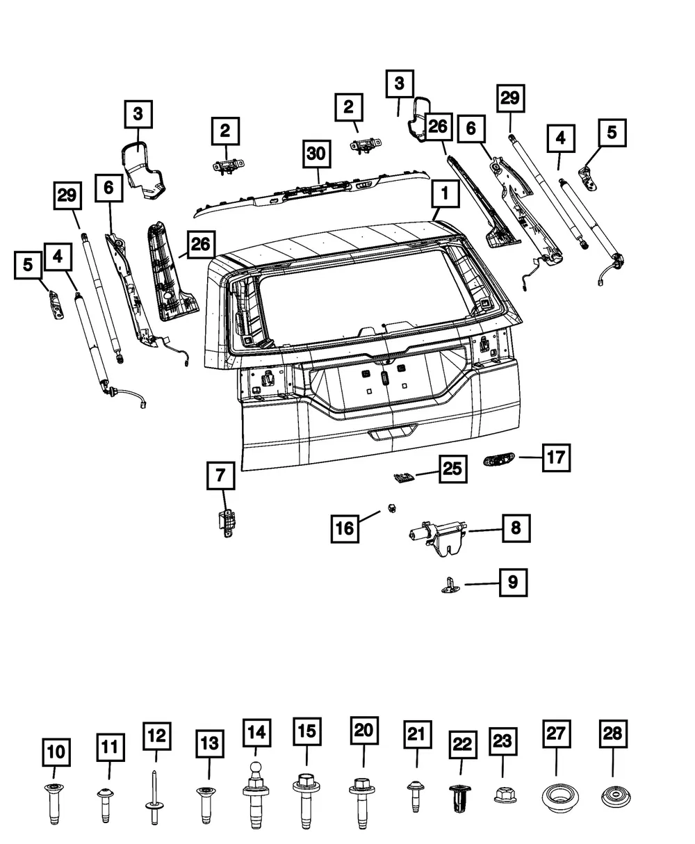 Pinch Sensor, Right - Mopar (68579074AC)