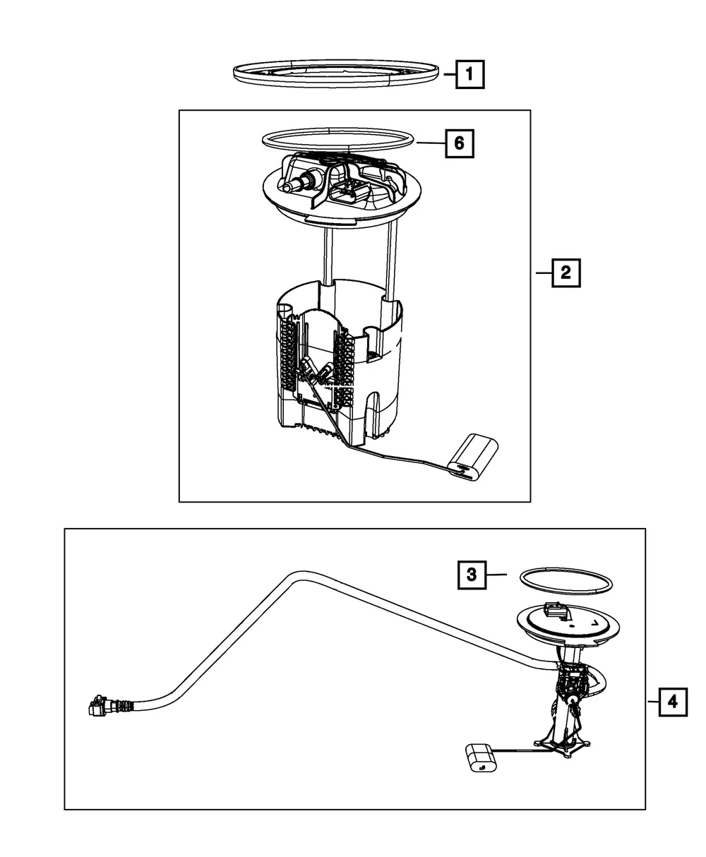 Fuel Pump/Level Unit Module Kit - Mopar (68579315AB)