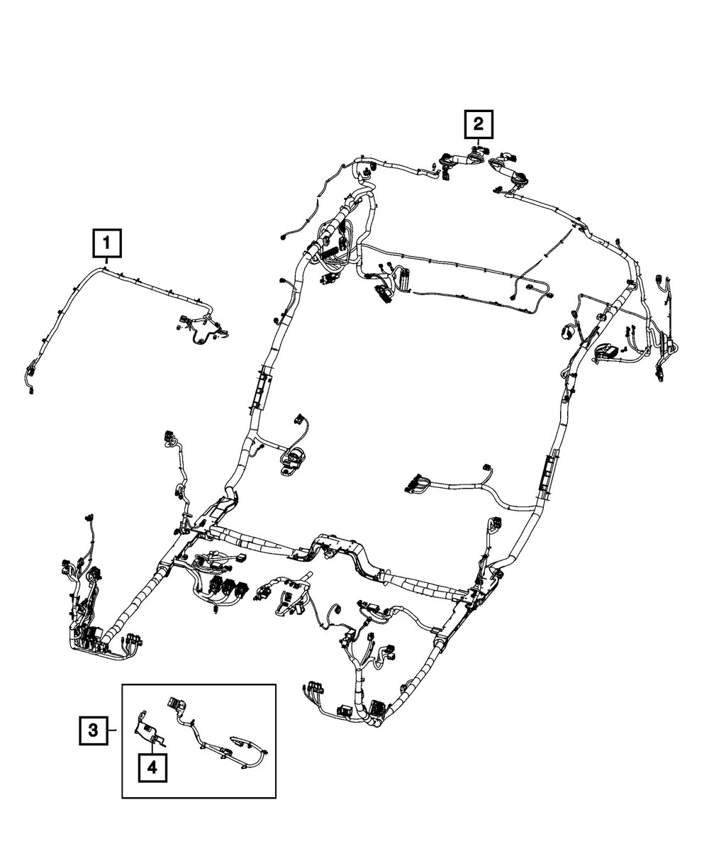 Wiring Bracket - Mopar (68580310aa)
