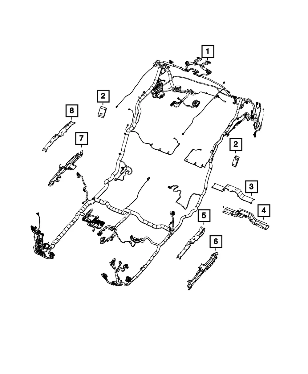 Wiring Trough - Mopar (68580613AA)