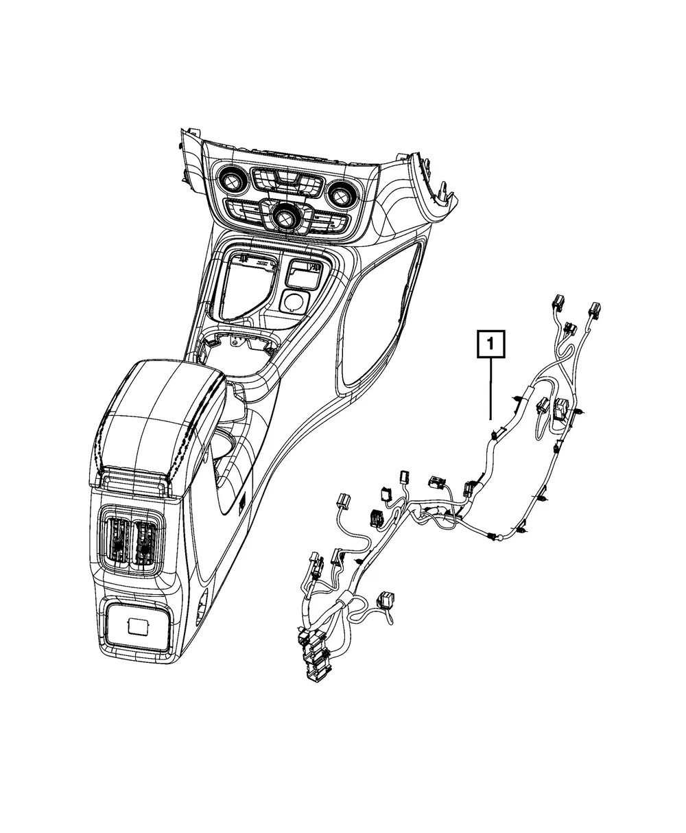 Console Wiring - Mopar (68580903AB)