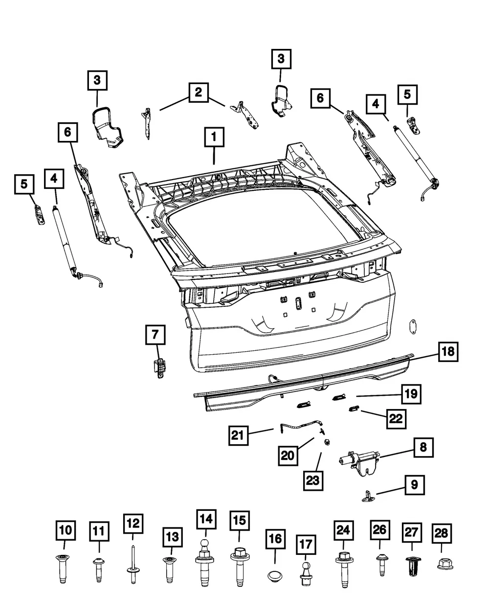 Pinch Sensor, Left - Mopar (68583265AD)