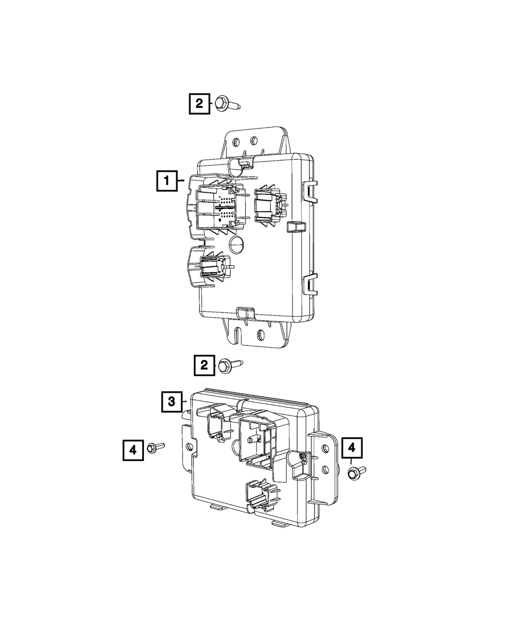 A/C And Heater Module, Front - Mopar (68583370AD)