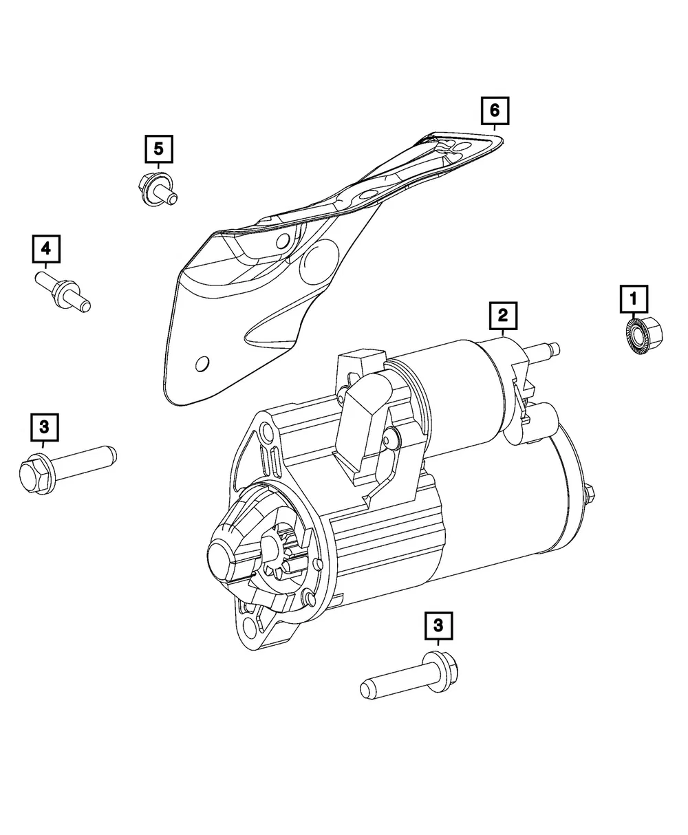 Engine Starter - Mopar (68583977AA)