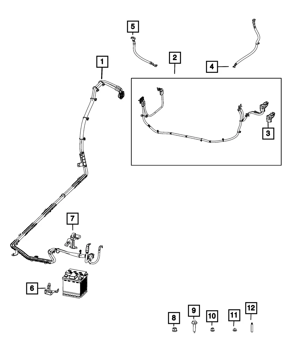 Wiring Bracket - Mopar (68593980AB)