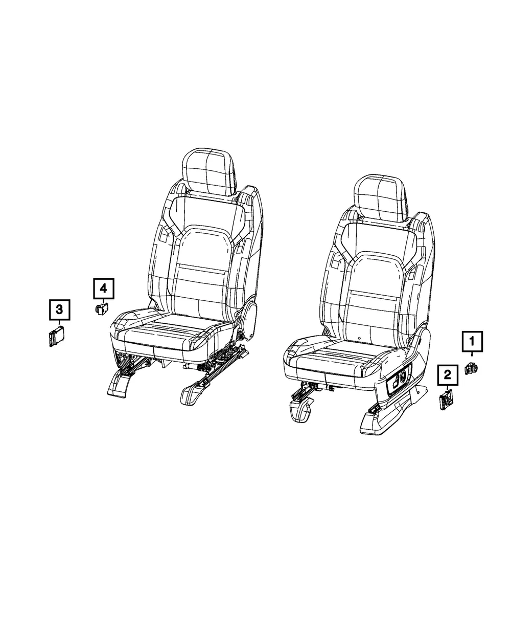 Lumbar Control Switch - Mopar (68594063AA)