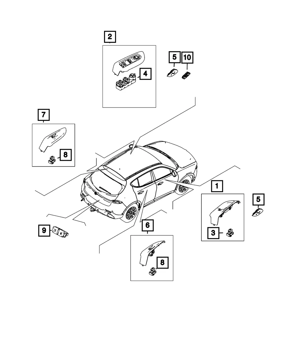 Memory Selector Switch - Mopar (68595435AA)