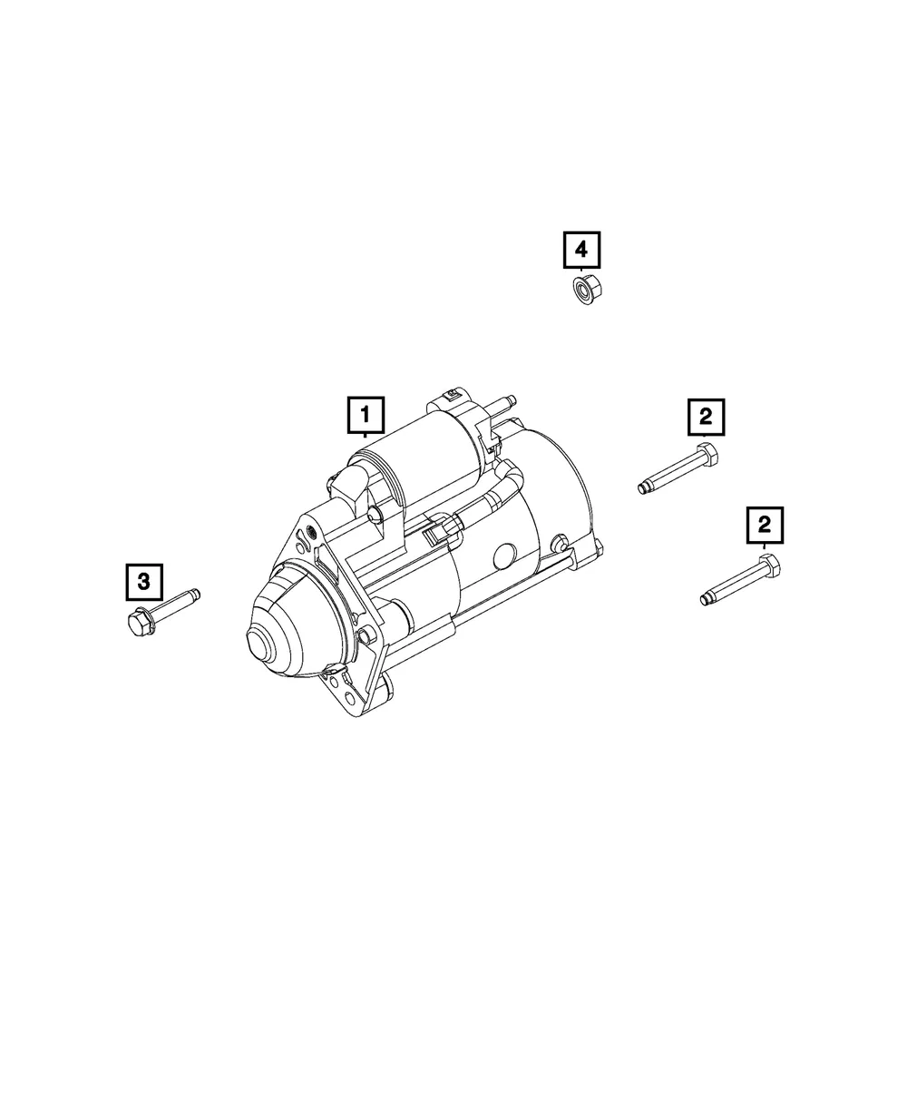 Engine Starter - Mopar (68597724aa)