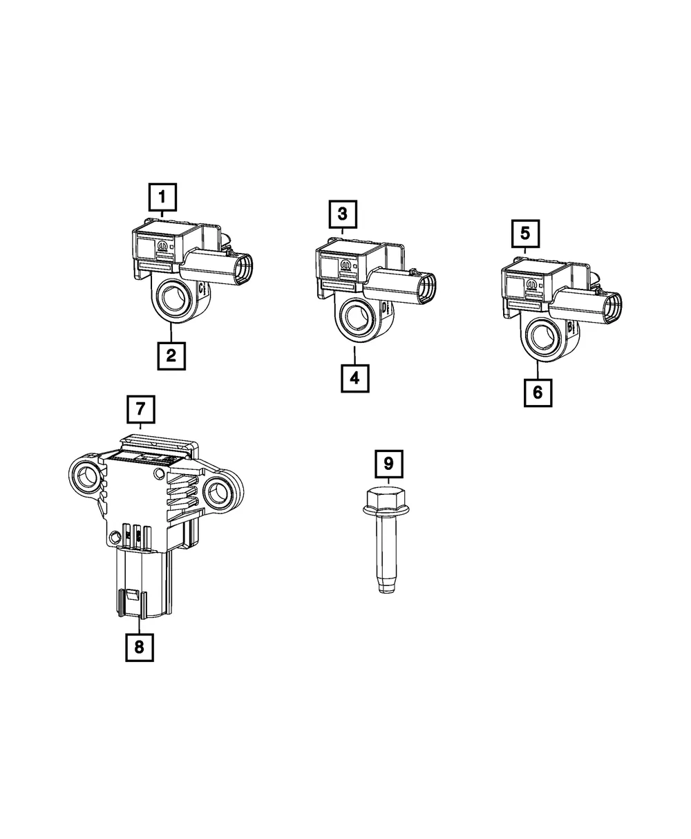 Satellite Accelerometer Sensor - Mopar (68598816aa)