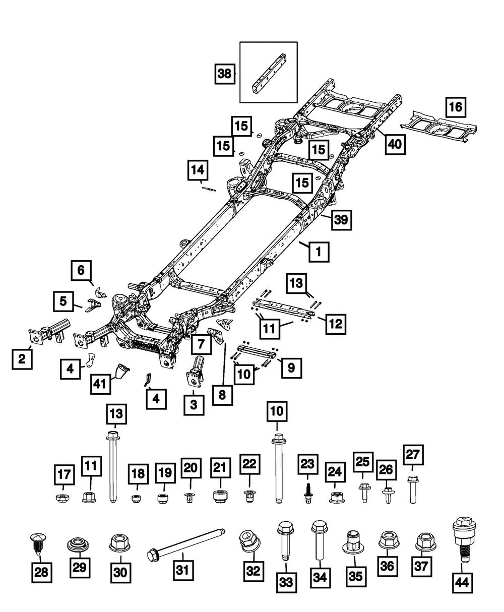 Wiring Bracket - Mopar (68599109AA)