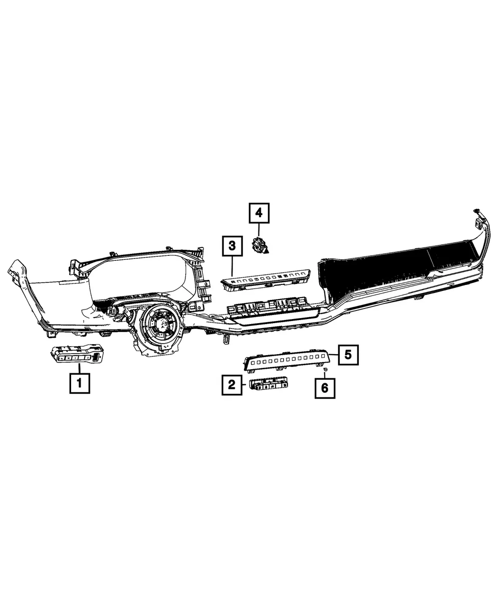 Instrument Panel Switch - Mopar (68600401AF)