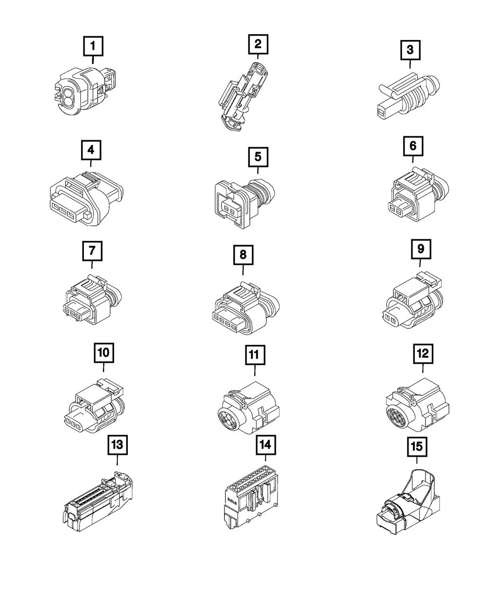 Electrical Connector - Mopar (68601166aa)