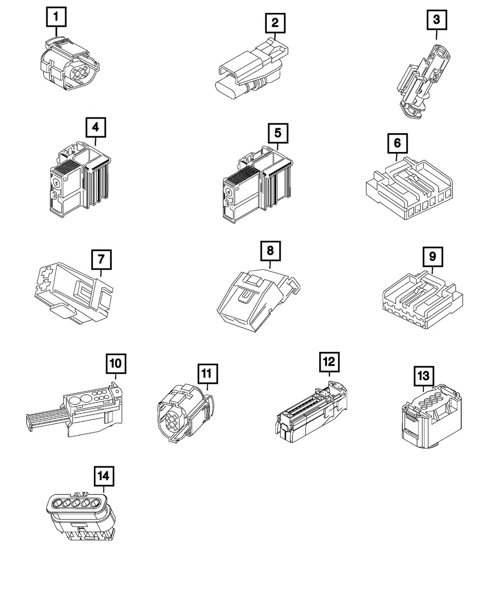Electrical Connector - Mopar (68601205aa)