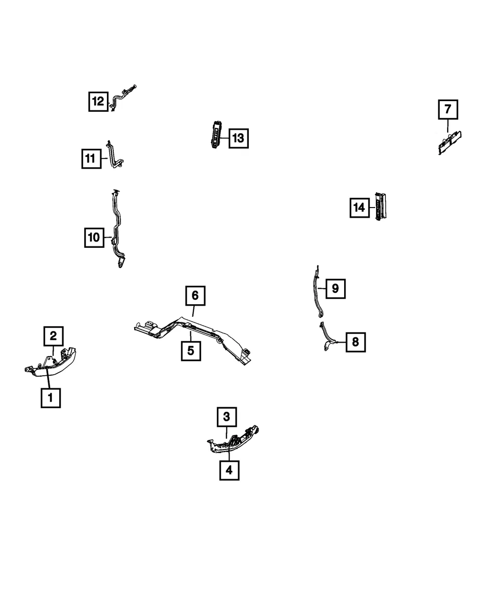 Wiring Trough - Mopar (68601654AA)
