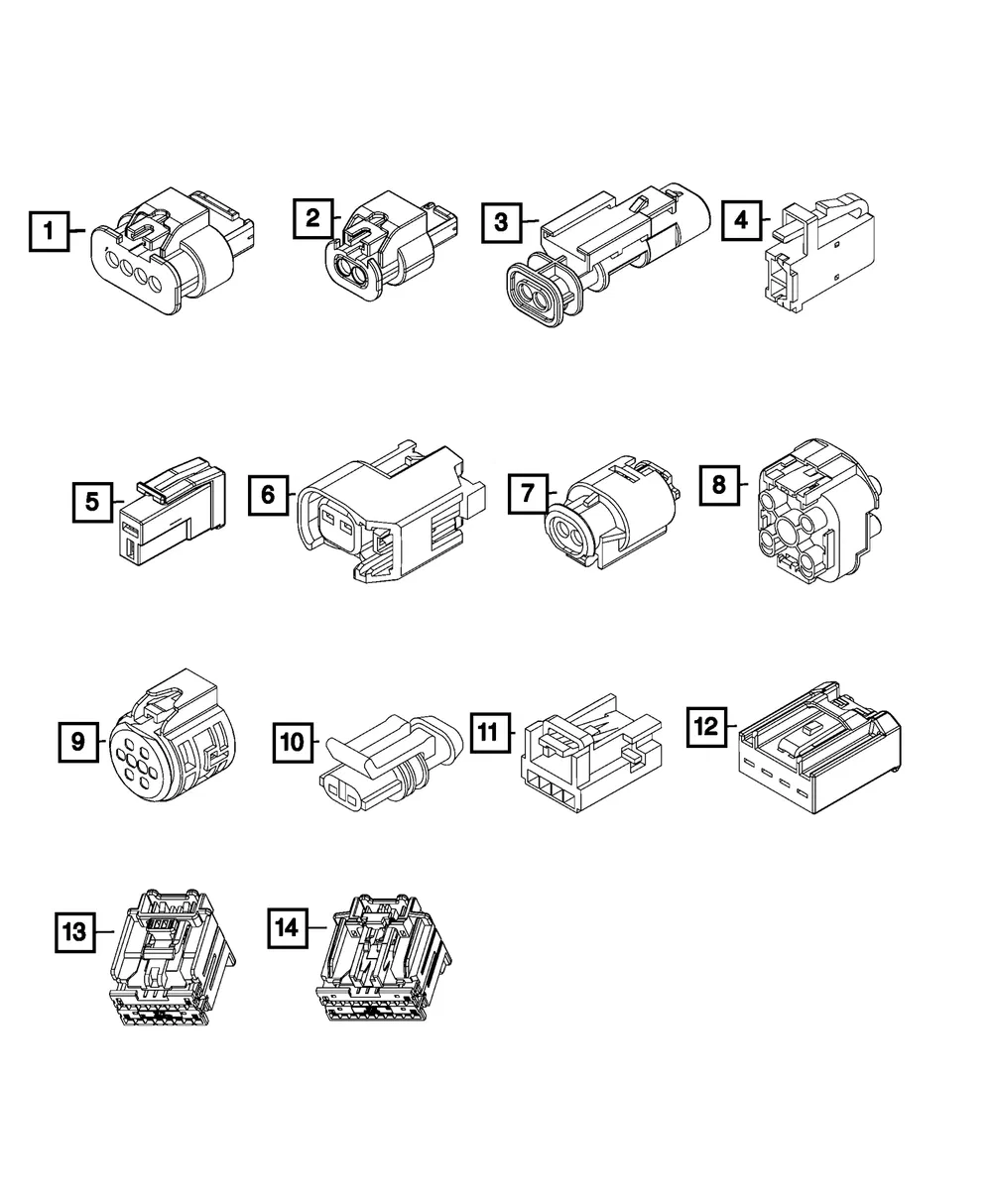 Electrical Connector - Mopar (68601695aa)