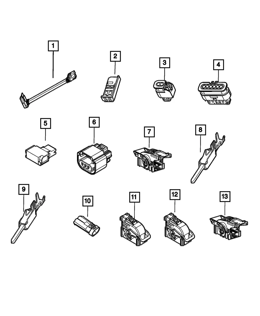 Electrical Connector - Mopar (68601697aa)