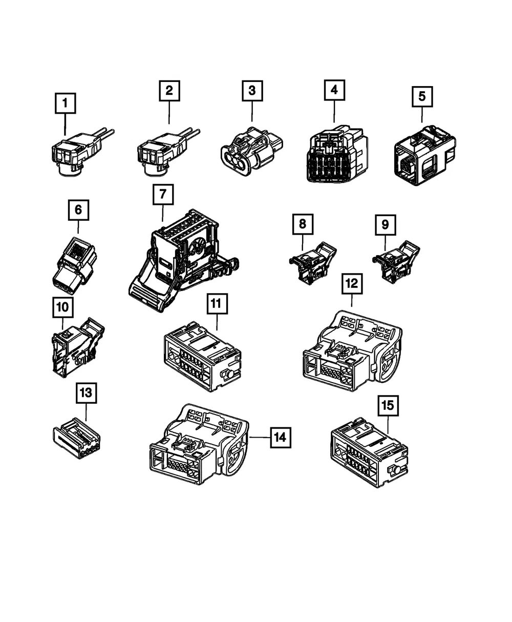 Electrical Connector - Mopar (68601796aa)