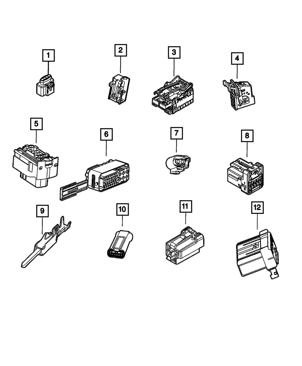 Electrical Connector - Mopar (68601891aa)