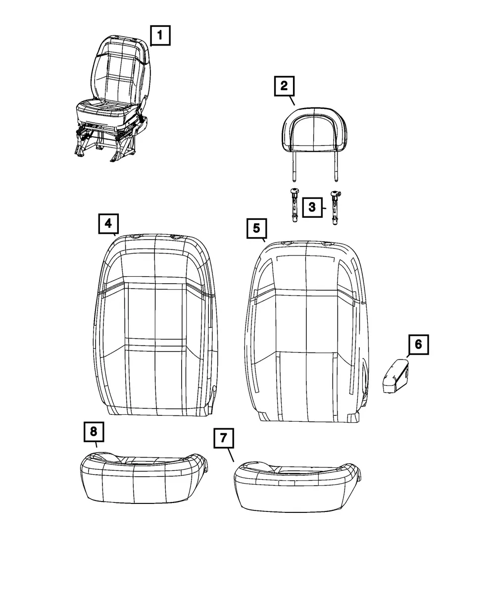 Occupant Detection Sensor - Mopar (68606160aa)
