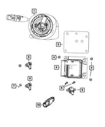 Acceleration Sensor, 2nd Row - Mopar (68606352AA)