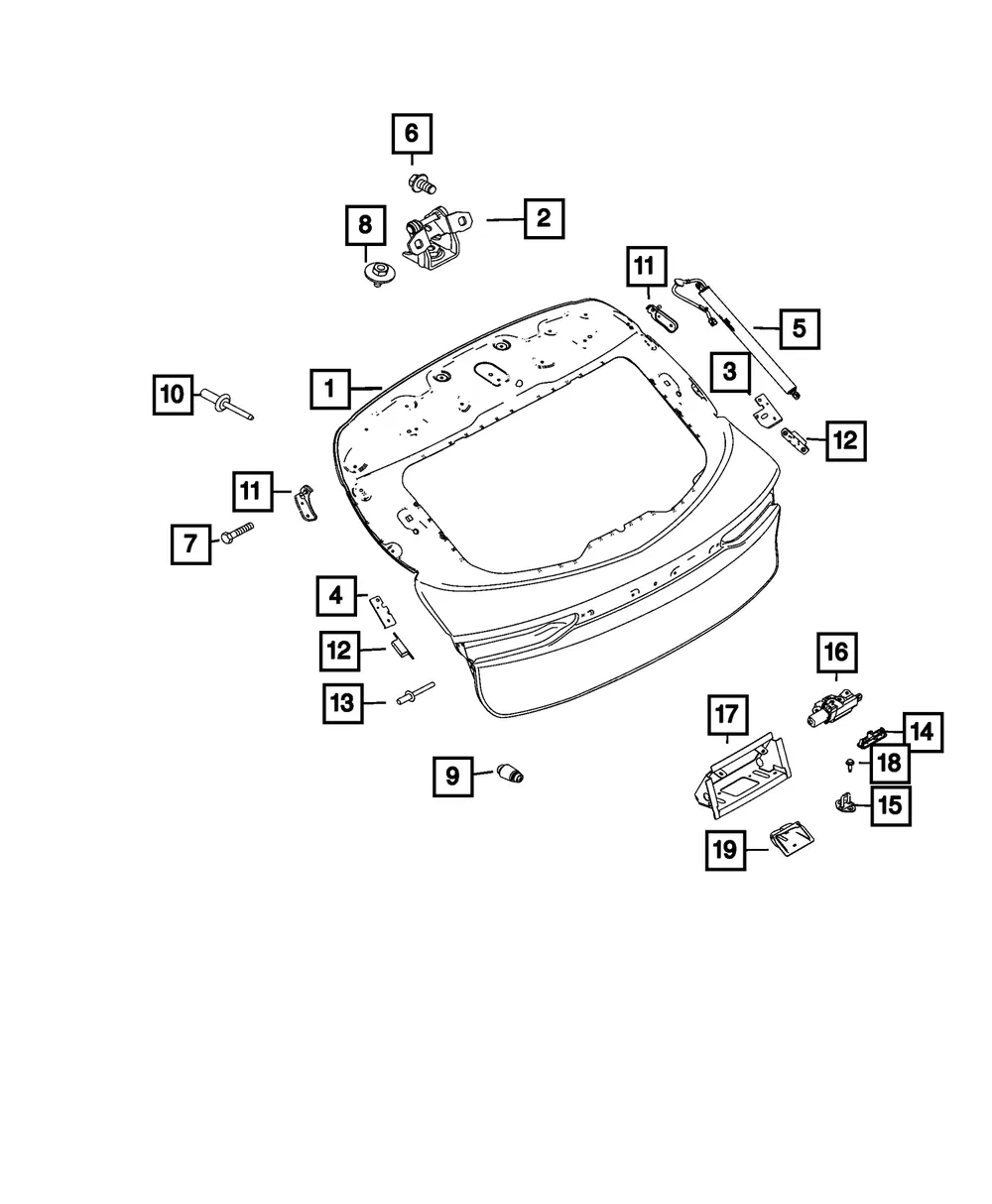 Lift-Gate Release Switch - Mopar (68607022AA)