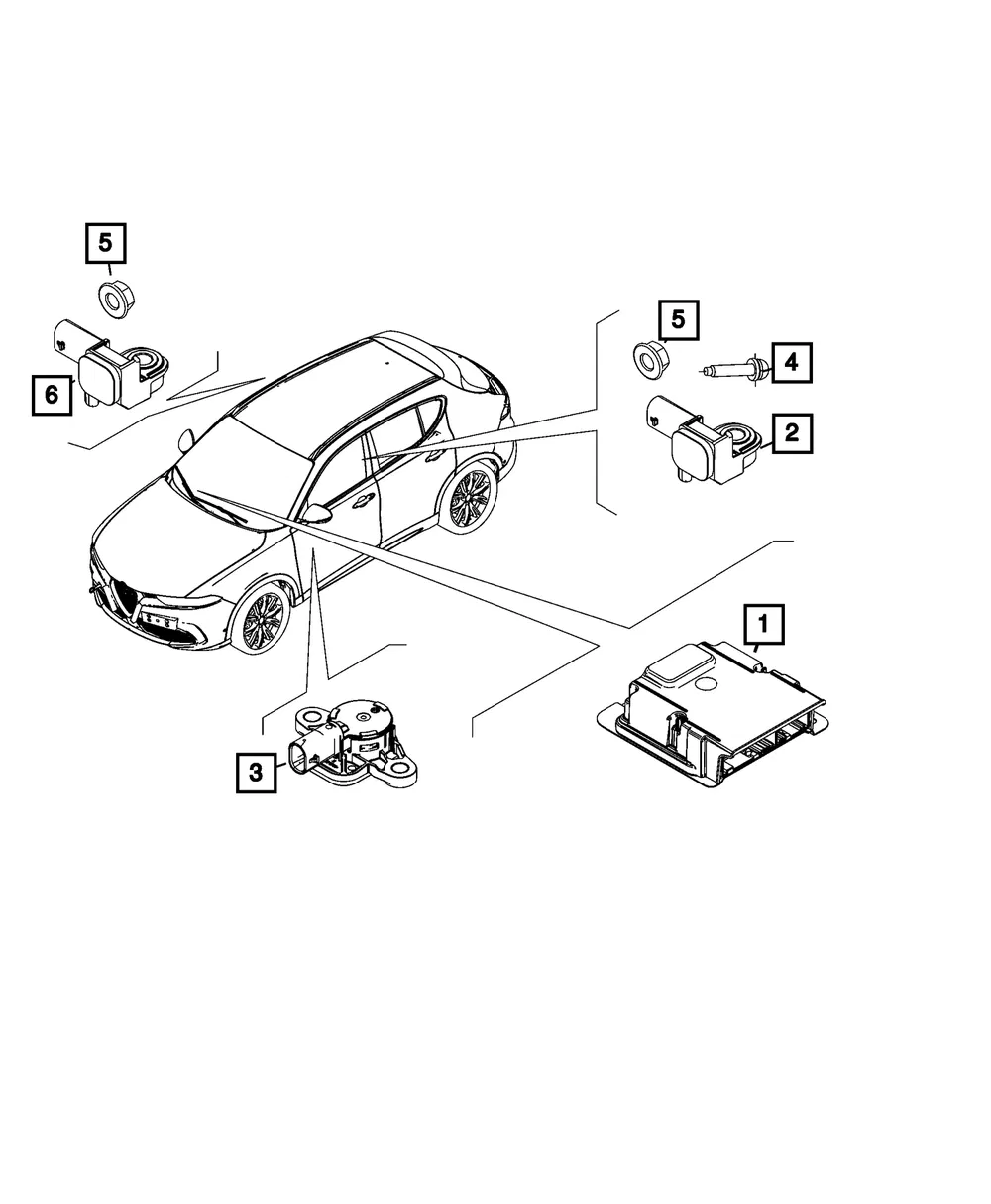 Impact Sensor - Mopar (68607113AA)