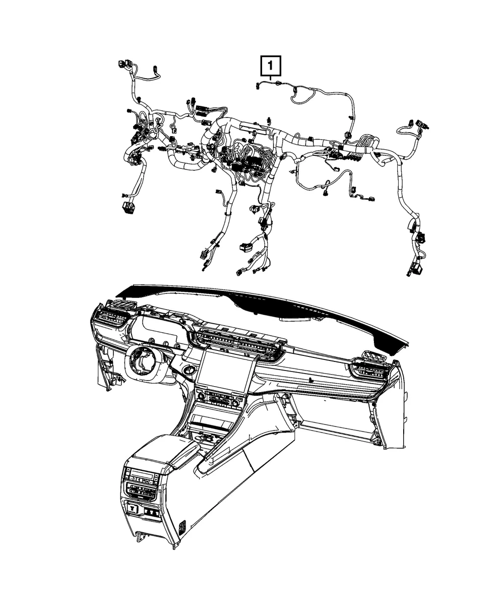 Instrument Panel Wiring - Mopar (68610405AA)
