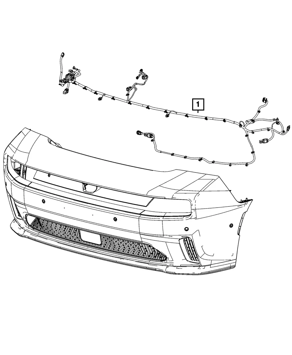 Front Fascia Wiring - Mopar (68613235AE)