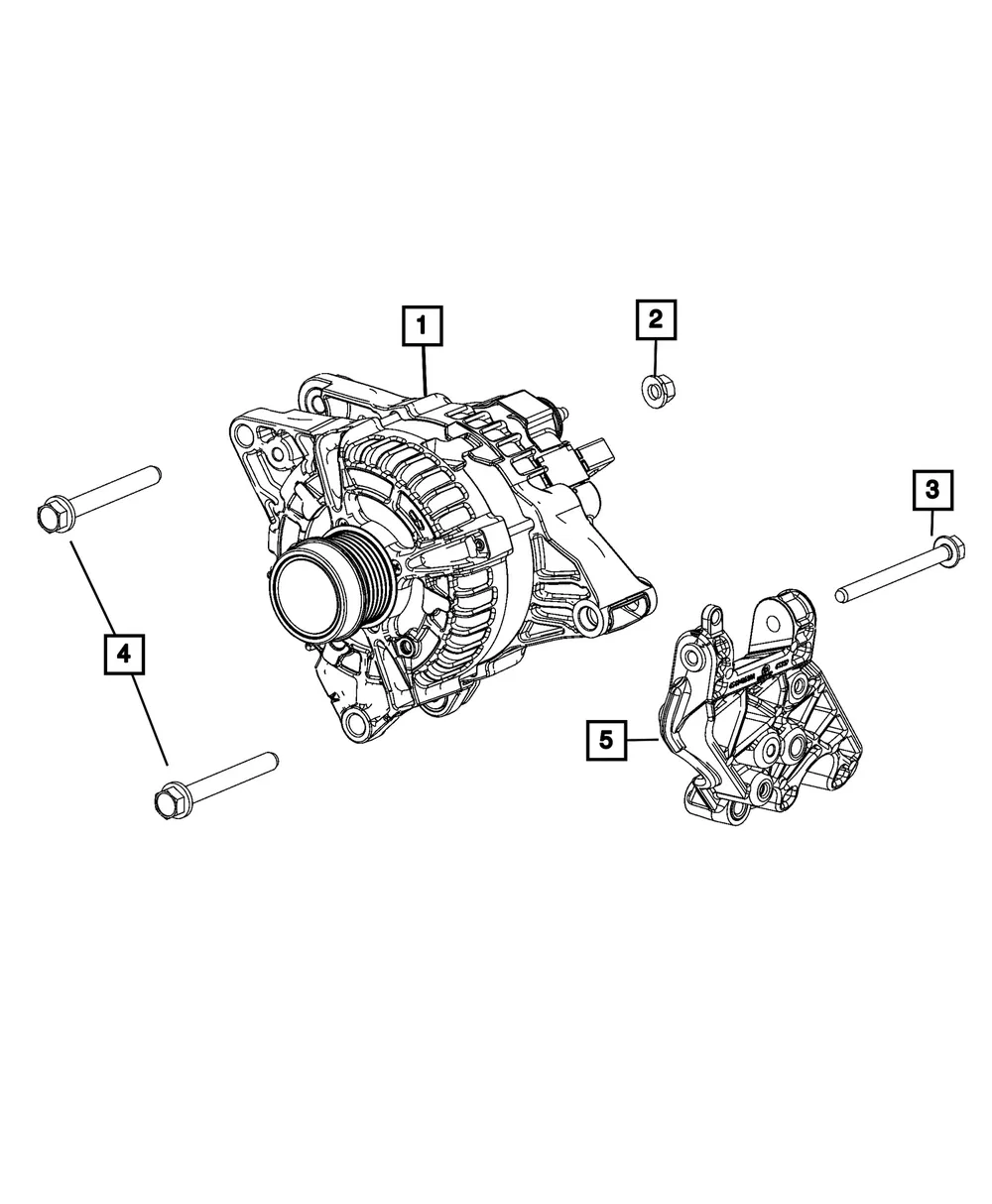 Alternator Bracket - Mopar (68614283AA)