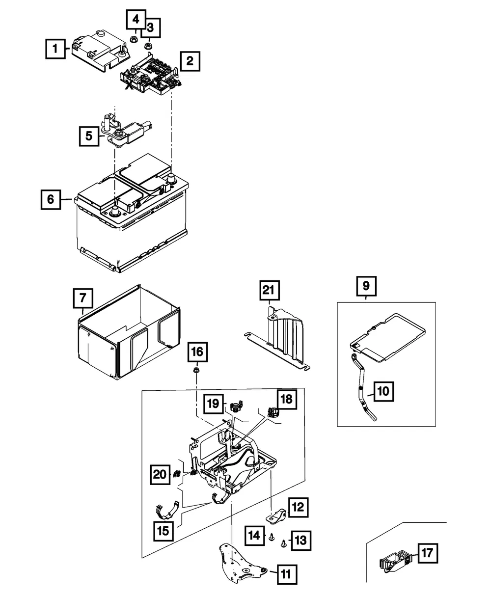 Battery Module - Mopar (68614421AA)
