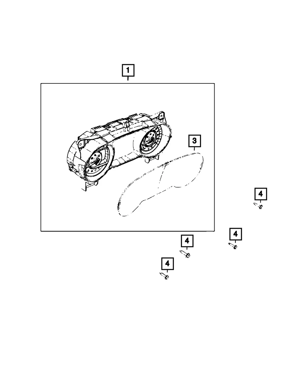 Instrument Panel Cluster - Mopar (68614603AG)