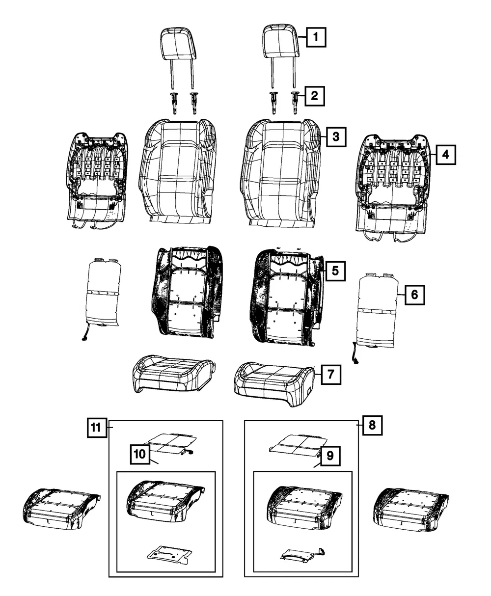 Occupant Classification Module Kit - Mopar (68617511aa)