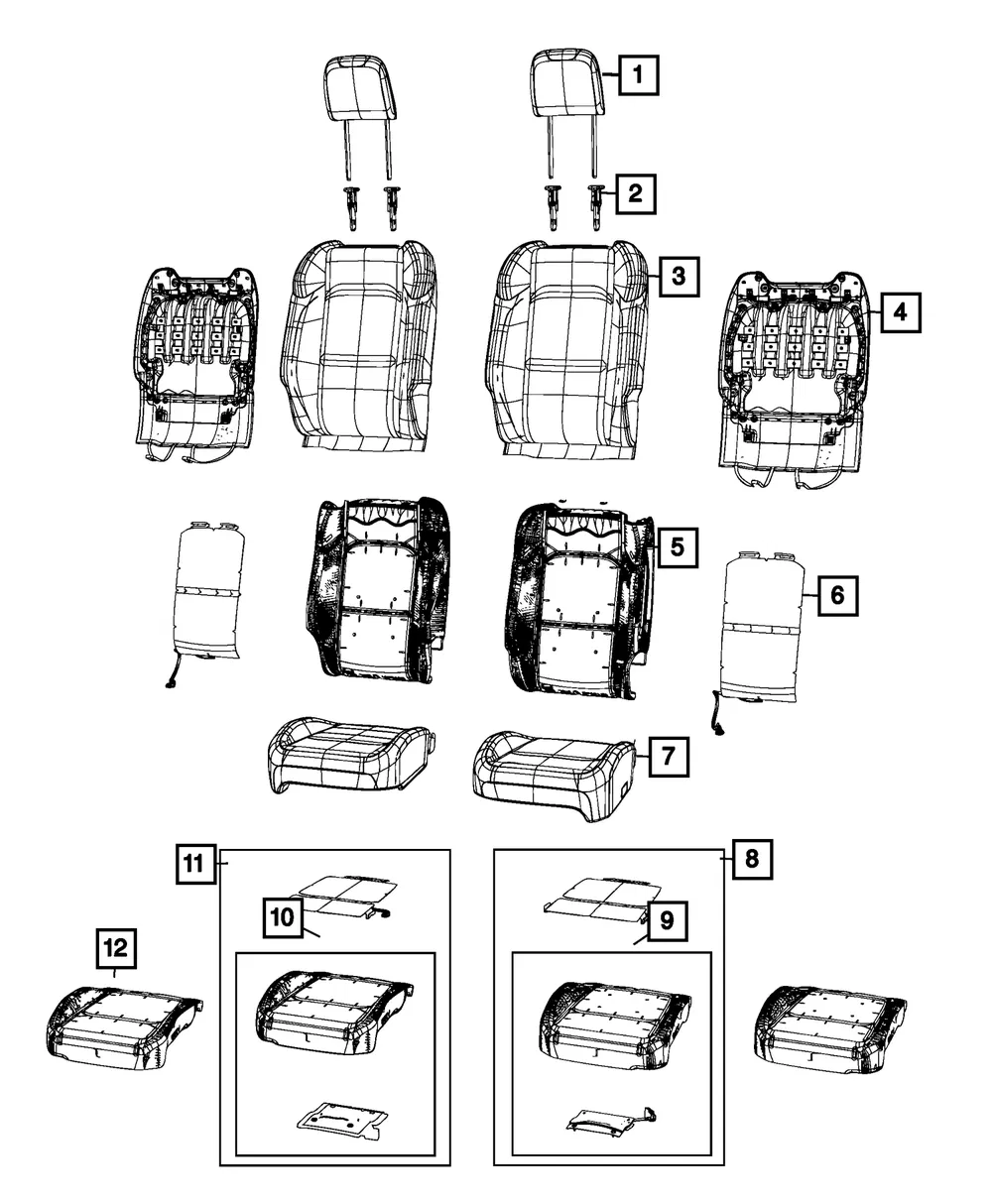 Occupant Classification Module Kit - Mopar (68617513aa)