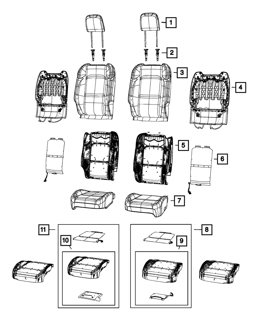 Occupant Classification Module Kit - Mopar (68617514aa)