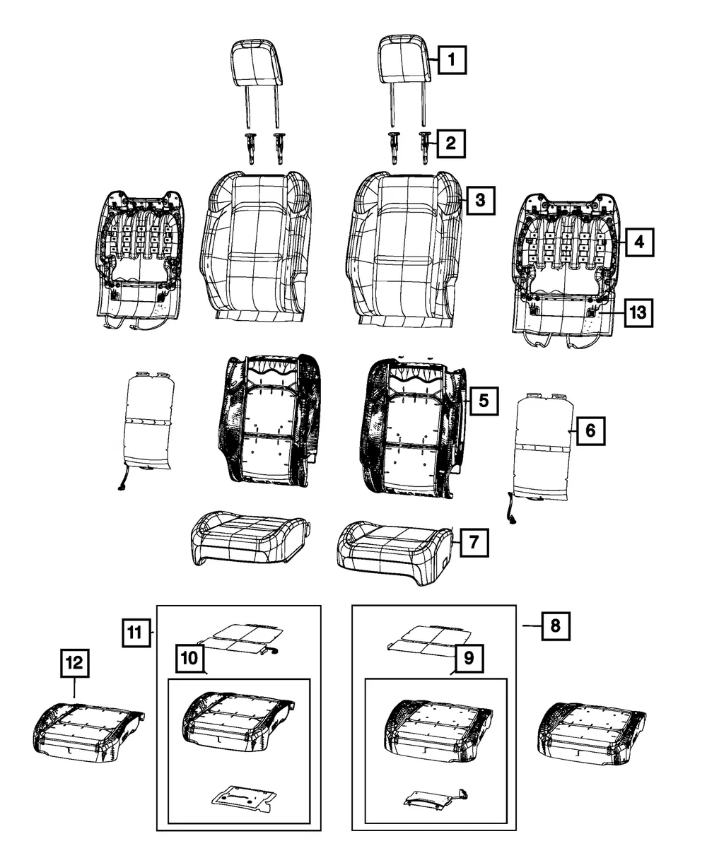 Occupant Classification Module Kit - Mopar (68617515aa)