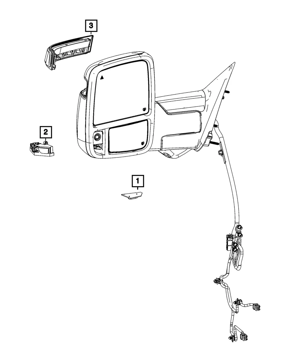 Puddle Lamp, Right - Mopar (68620346AA)