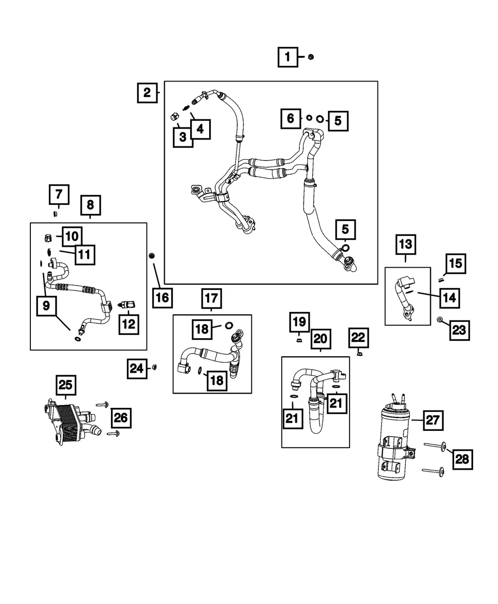 A/C Temp And Pressure Sensor - Mopar (68620408AA)