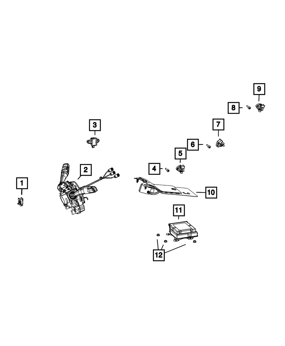 Acceleration Sensor - Mopar (68621818AA)