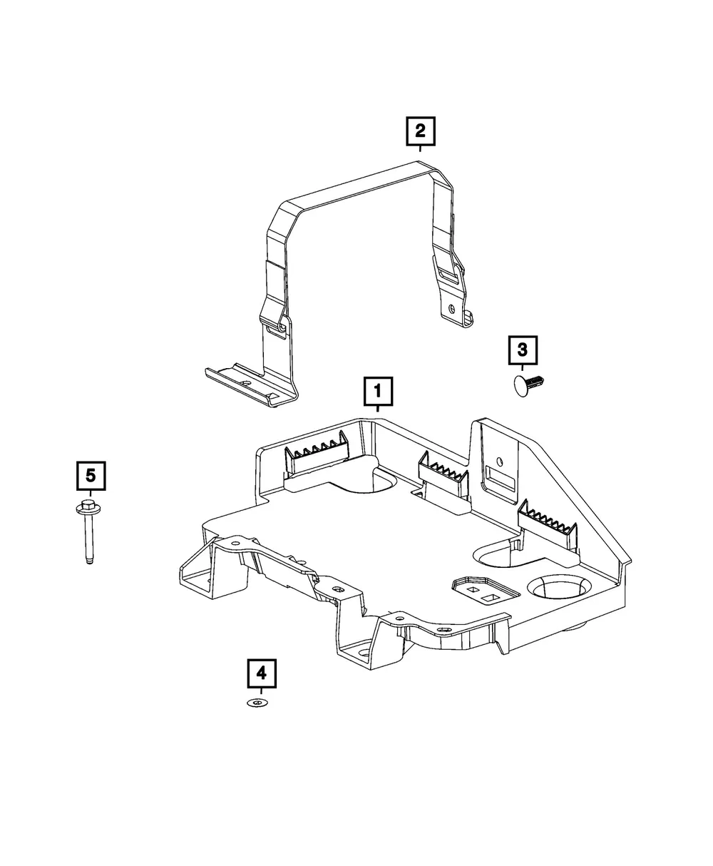 Battery Tray - Mopar (68623250AB)