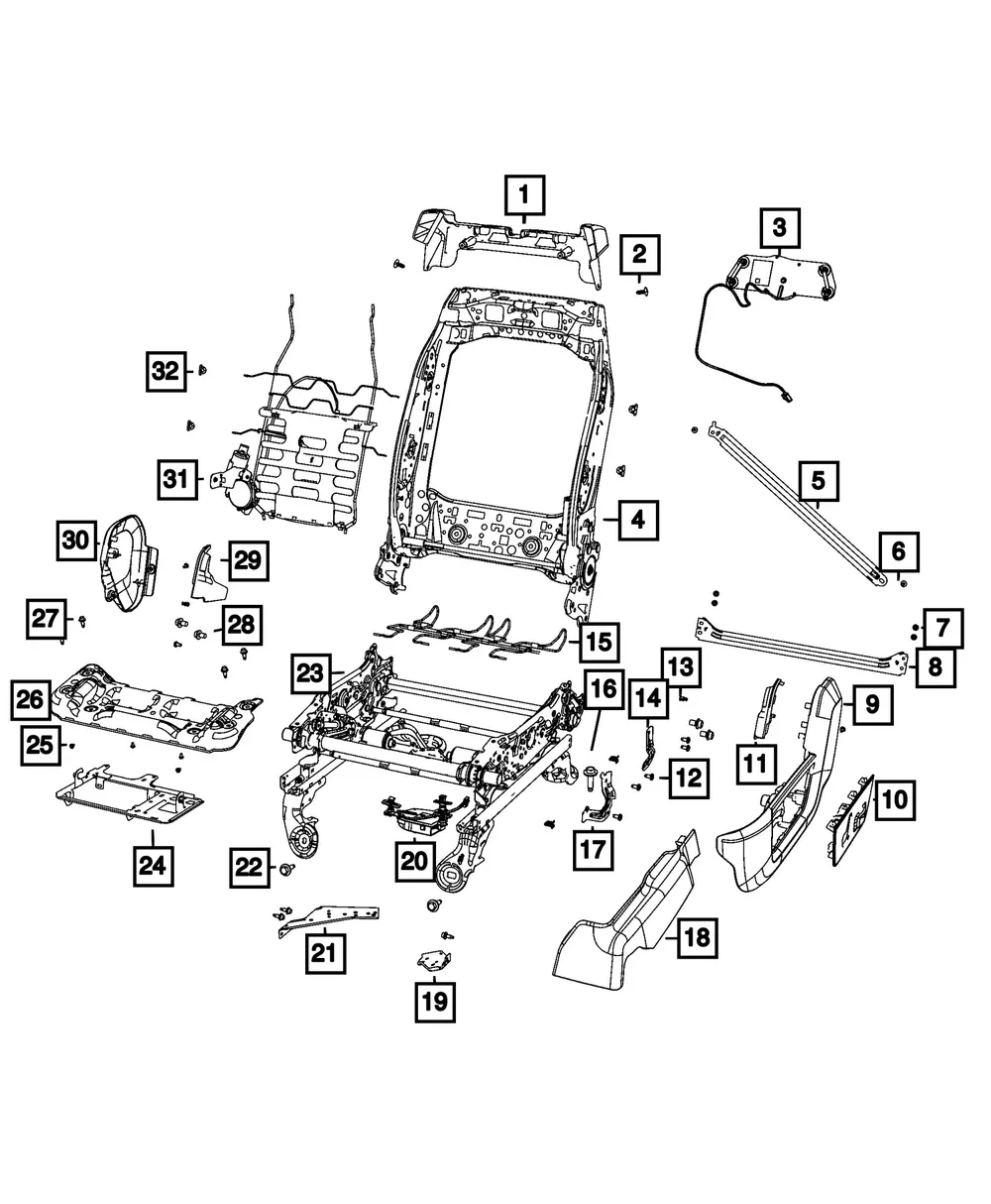 Wiring Bracket - Mopar (68623258aa)