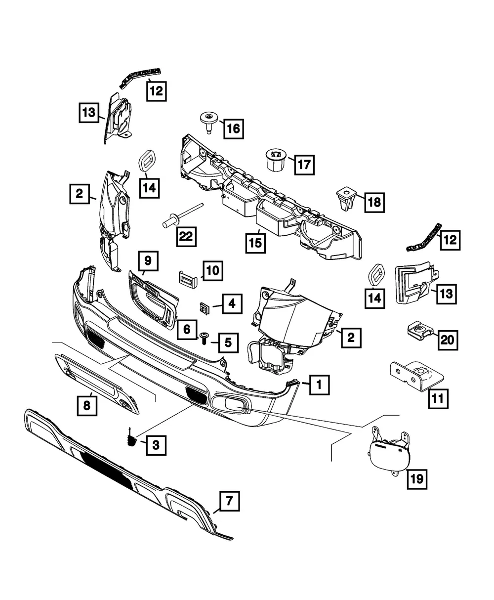 Sensor Mounting Bracket, Right - Mopar (68623662aa)